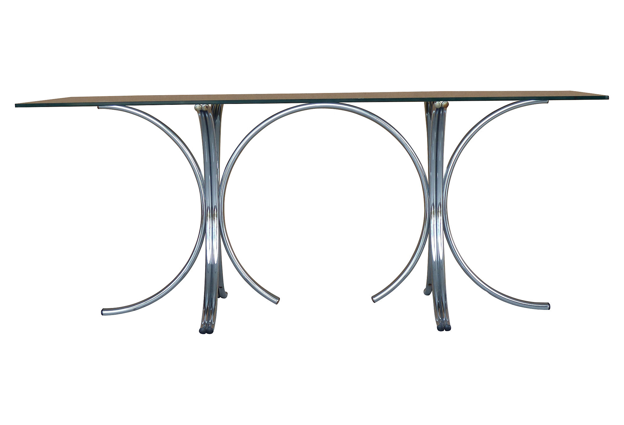 chrome tubular kitchen table